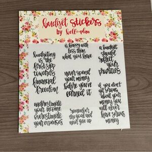 KellofaPlan Budget Sticker Pack, New